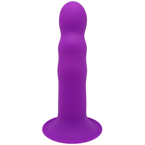 Adrien Lastic Cushioned Core Suction Cup Ribbed Silicone Dildo 7 Inch