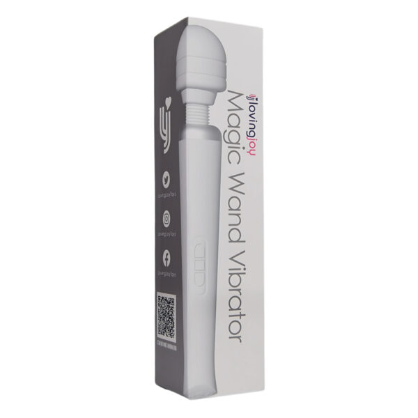 Loving Joy Rechargeable Magic Wand Vibrator White - Image 7