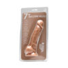 Loving Joy 7 Inch Realistic Silicone Dildo with Suction Cup and Balls Vanilla - Image 7