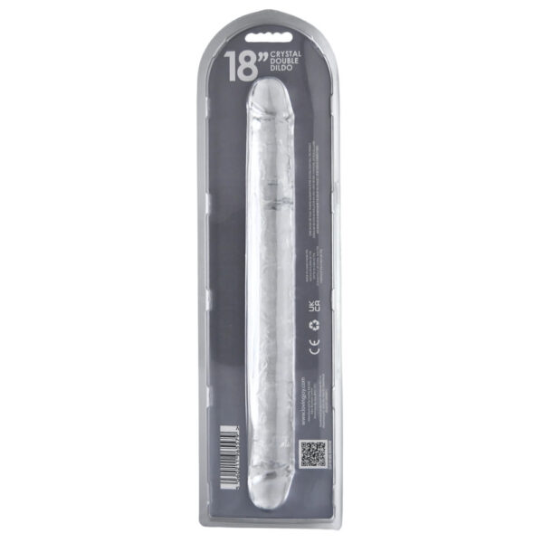 Loving Joy 18 Inch Double Ended Dildo Clear - Image 6