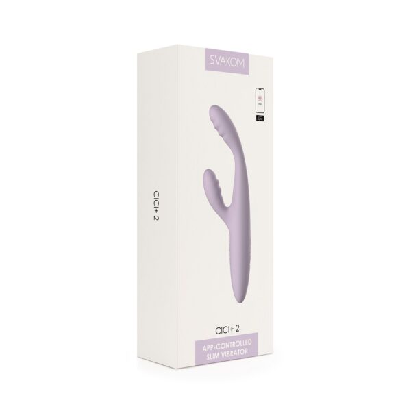 Svakom Cici+ 2 App Controlled Slim Rabbit Vibrator - Image 9