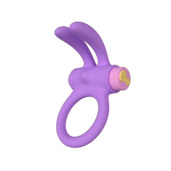 Party Color RINY Remote Control Rabbit Cock Ring Purple - Image 5