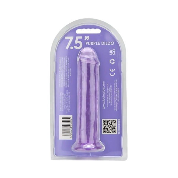 Loving Joy 7.5 Inch Suction Cup Dildo Purple - Image 8